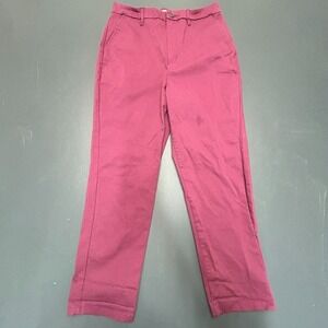 RVCA Pants Women's Size 28 Pink Slim Fit Casual Streetwear Cotton Blend Chino